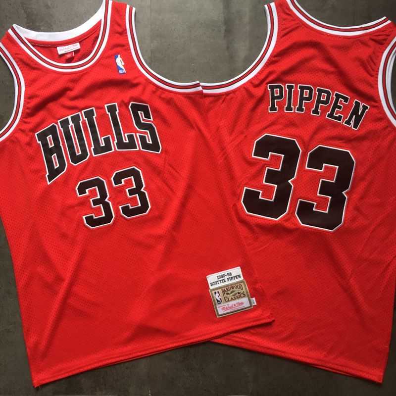 Bulls 33 Scottie Pippen Red 1997 98 Hardwood Classics Mesh Jersey Mixiu,We sell and wholesale Bulls 33 Scottie Pippen Red 1997 98 Hardwood Classics Mesh Jersey Mixiu on line form chian!